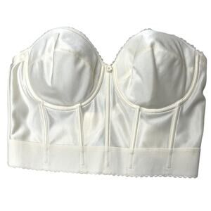 Dominique Cream Push Up Strapless Bustier Bra 42C